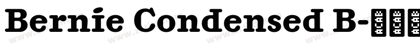 Bernie Condensed B字体转换